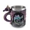 Purple Gothic Dragon Decorative Tankard Celtic Knot Work Mug / Pencil Holder